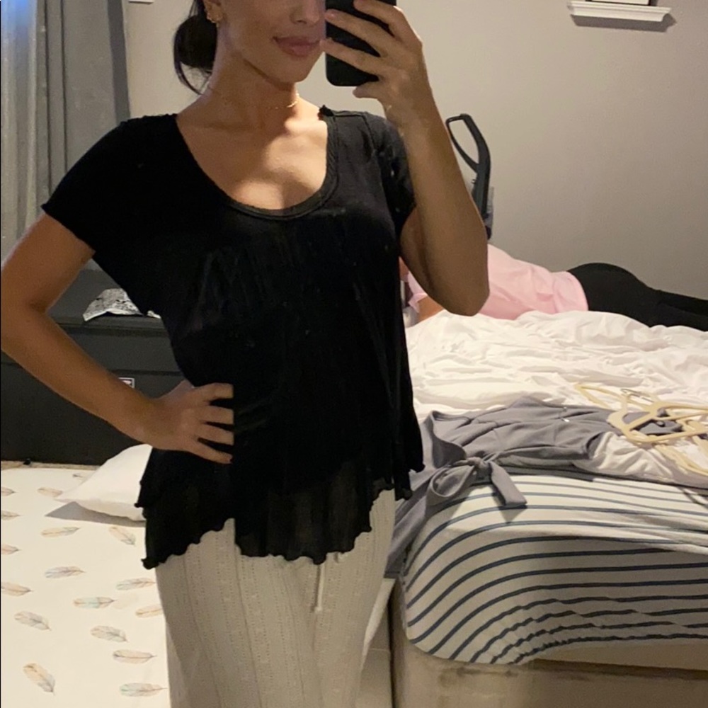 Black Free People Shirt